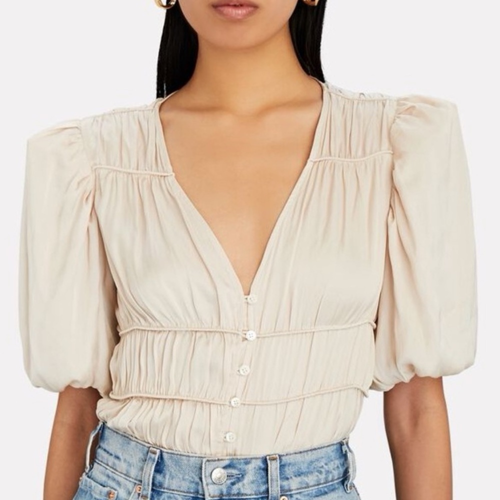 Frame Julianne Puff Sleeve Top